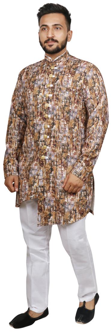 

SG LEMAN Pathani Kurta Pent set For Men Multi color