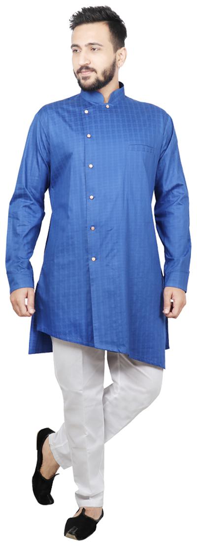 

SG LEMAN Pathani Kurta Pent For Men - Blue