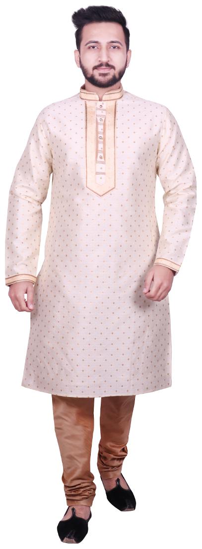 

SG LEMAN Gold Polka dolts Kurta and Pyjamas