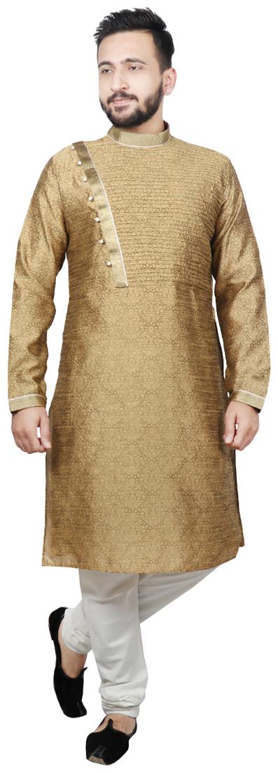

SG LEMAN Pintex Design Kurta Payjama For Men - Beige