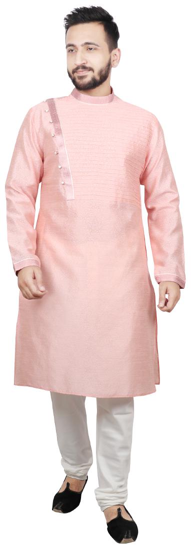 

Sg Leman Pintex Design Kurta Payjama For Men - Pink