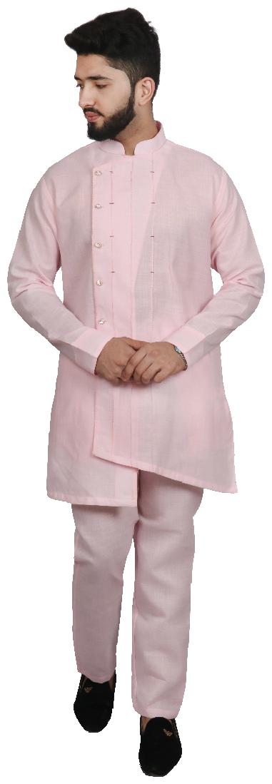 

SG LEMAN Pink Kurta Pyjama Set