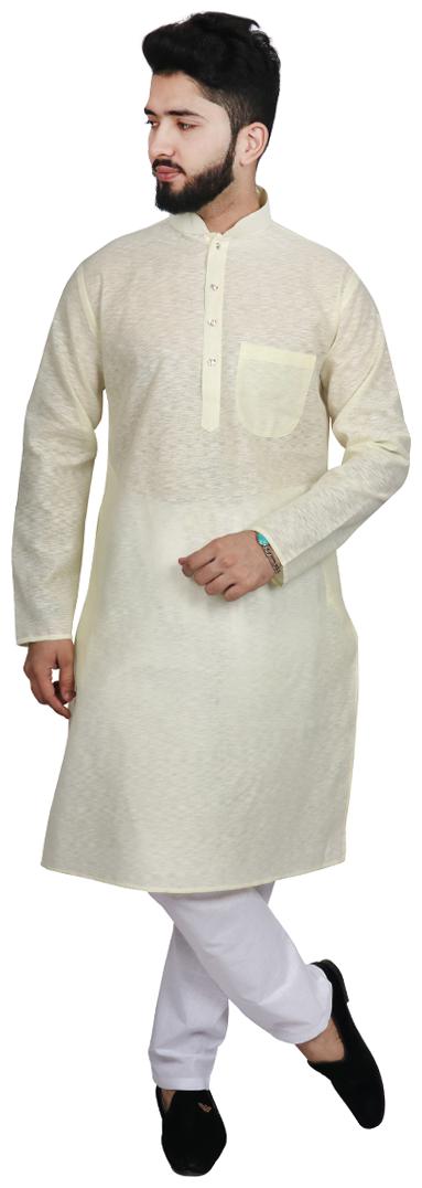 

SG LEMAN Yellow Kurta Pyjama Set