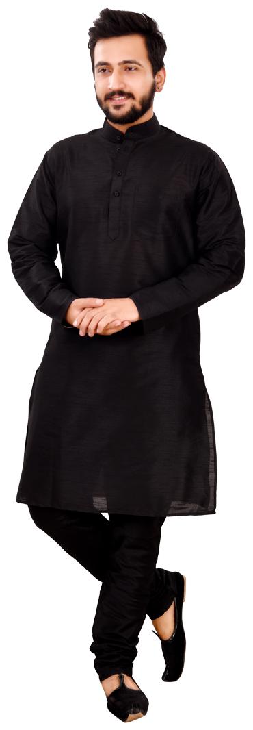 

SG LEMEN Kurta Pyjama set for Men Black