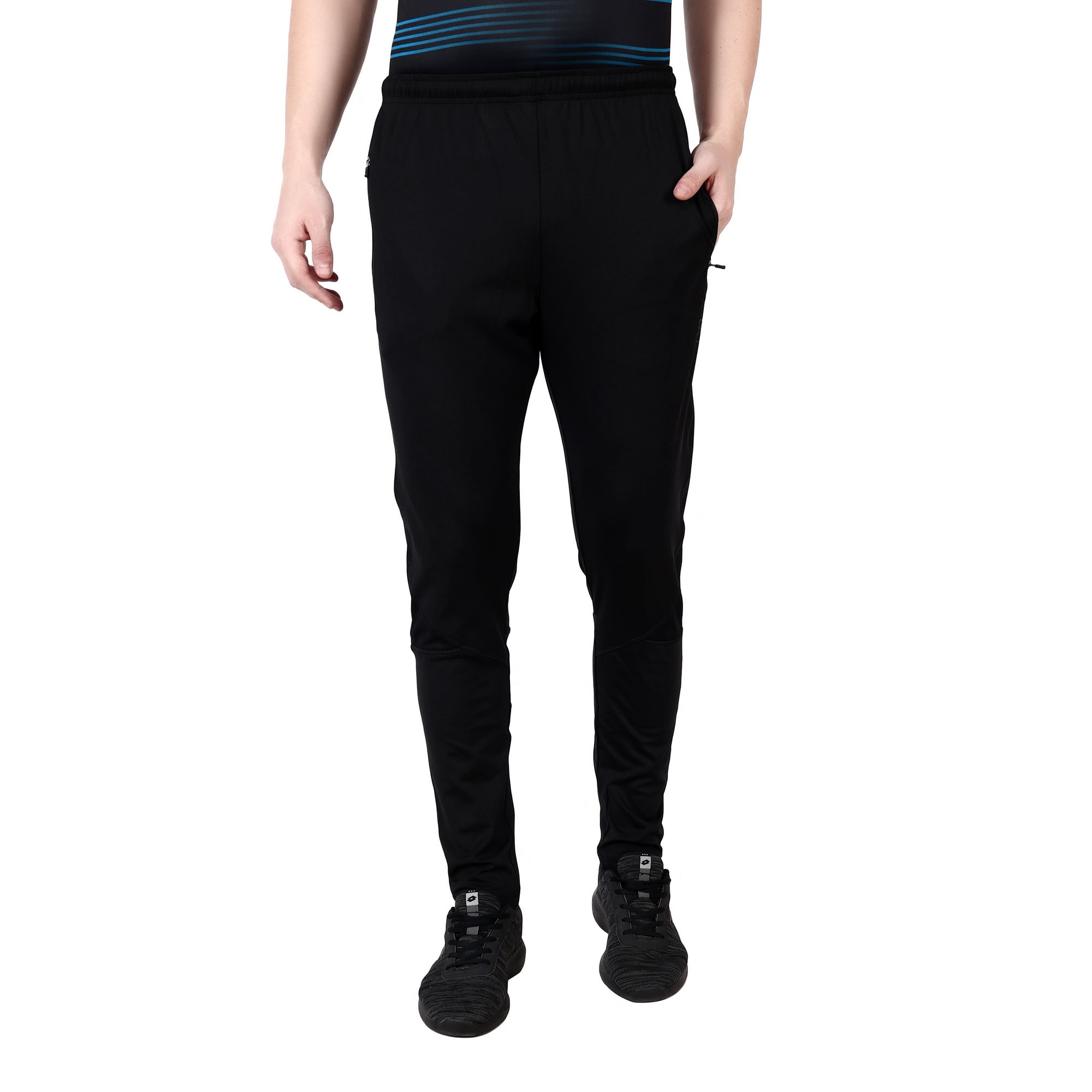 

SG Men Black Solid Regular fit Track pants