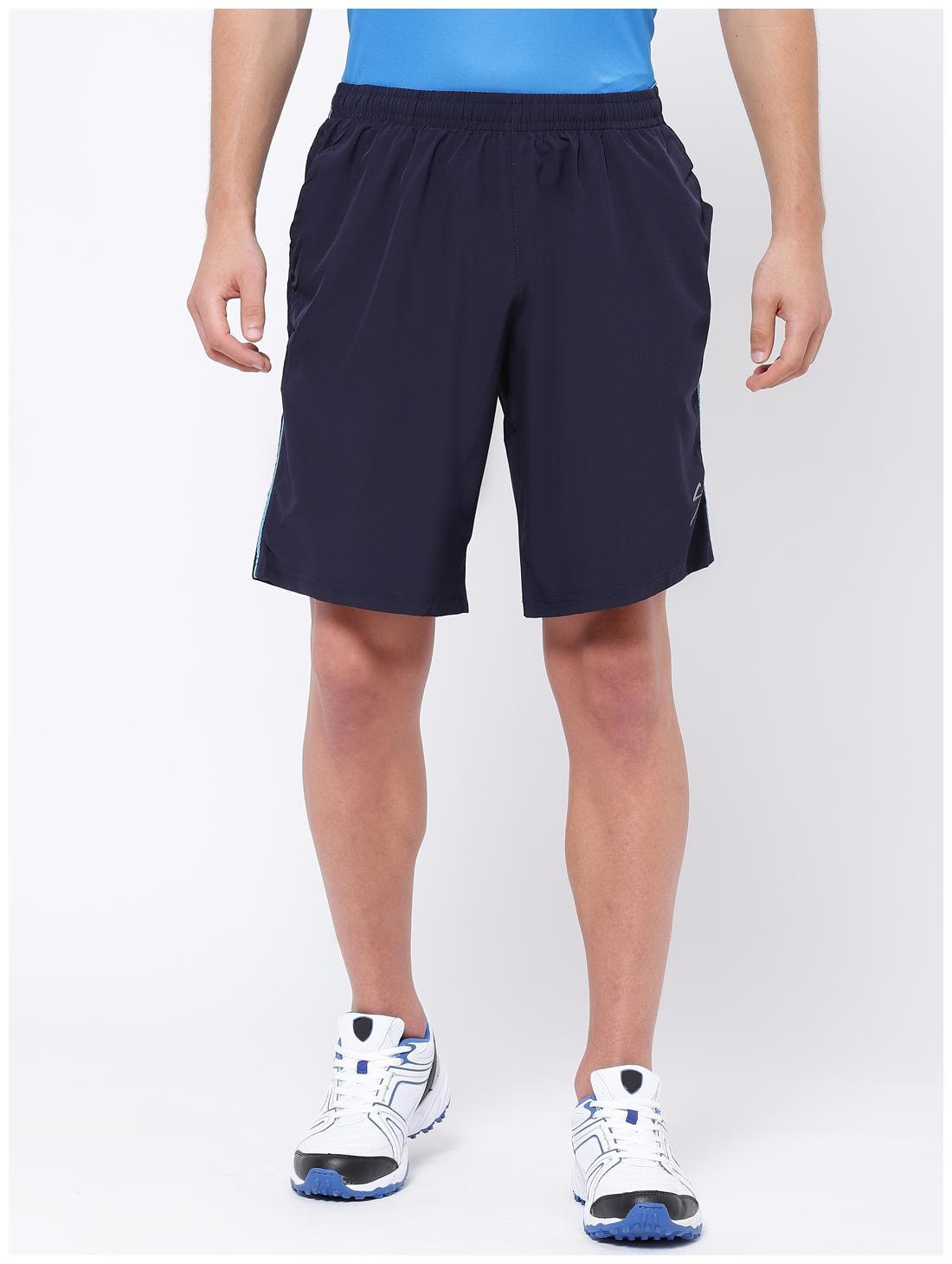 

SG Men Polyester Solid Sports Shorts Navy Blue