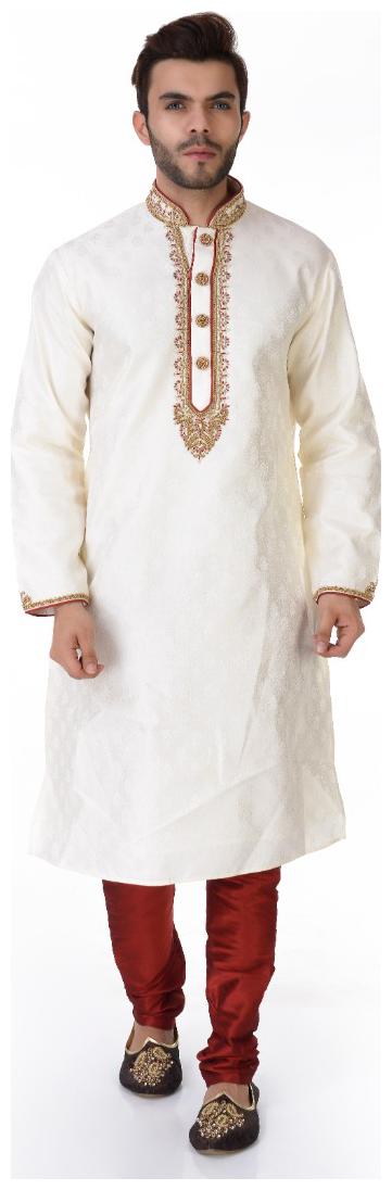 

SG Partywear Summer Kurta With Churidar Pajama Fancy Embroidery Desining Collar Fancy Button Row Silk Fabric