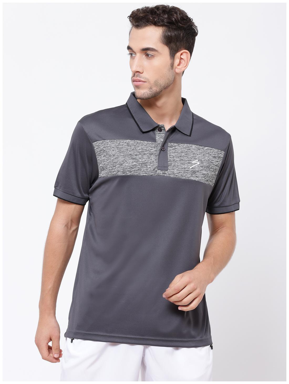 

SG Men Grey Regular fit Polyester Polo collar T-Shirt - Pack Of 1