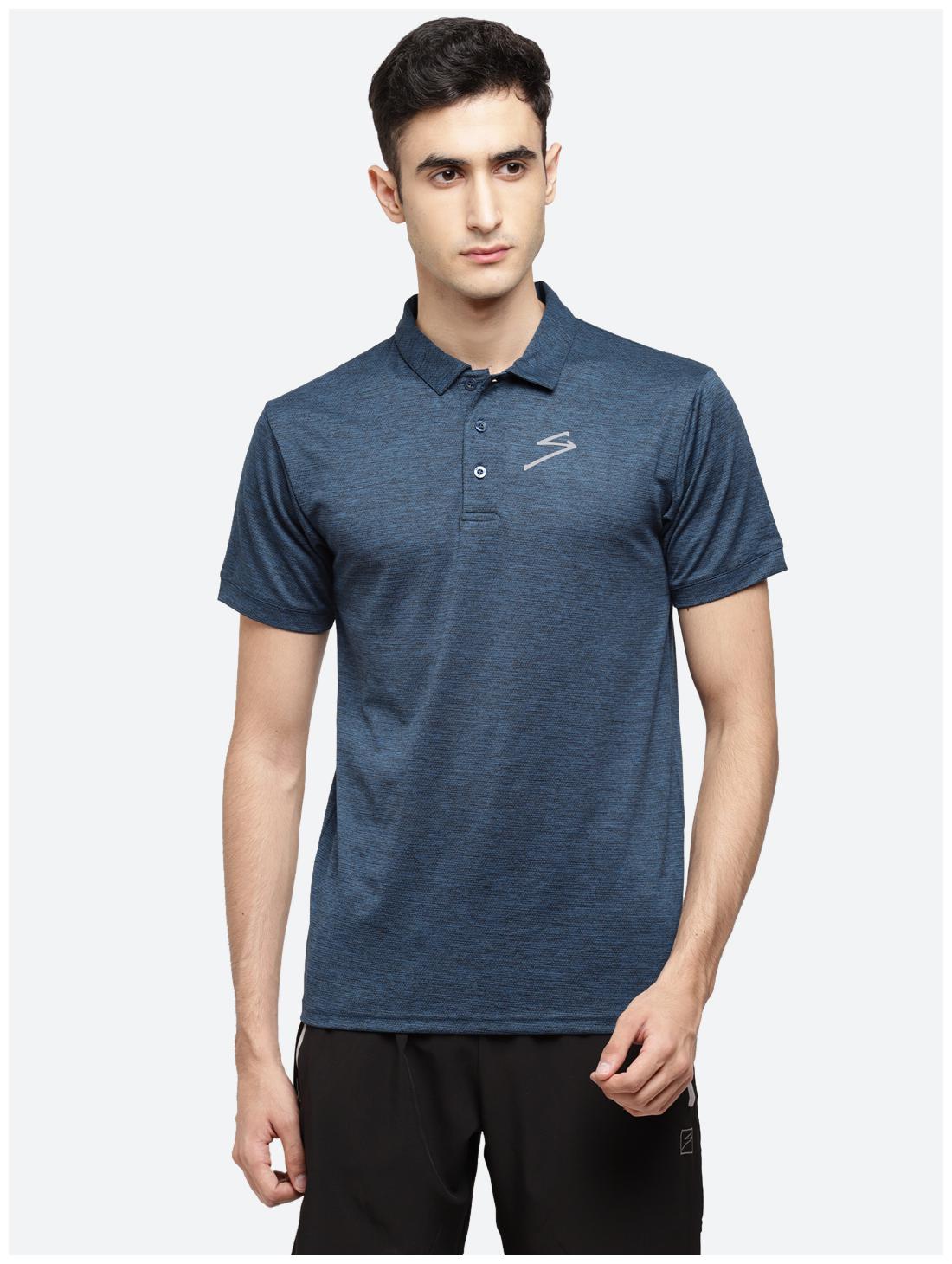 

SG Men Blue Regular fit Polyester Polo collar T-Shirt - Pack Of 1