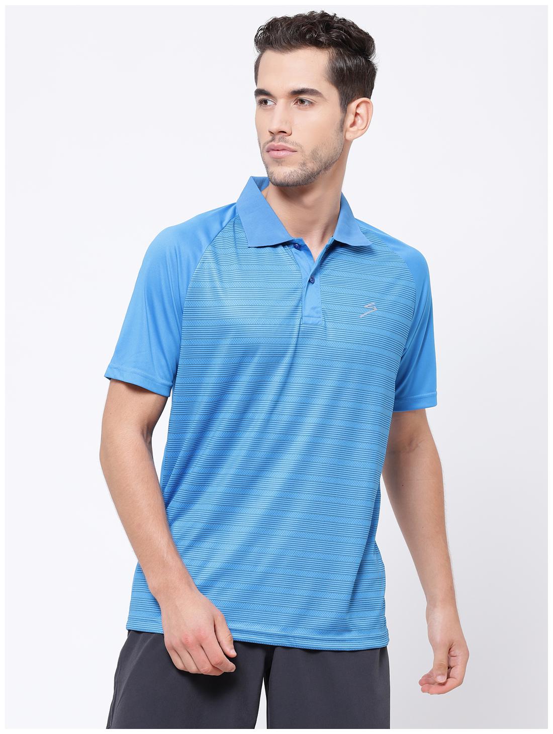 

SG Men Blue Regular fit Polyester Polo collar T-Shirt - Pack Of 1
