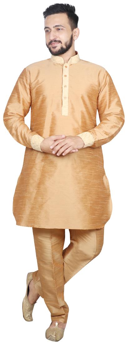 

SG RAJASAHAB Pathani Kurta with pant For Men Beige