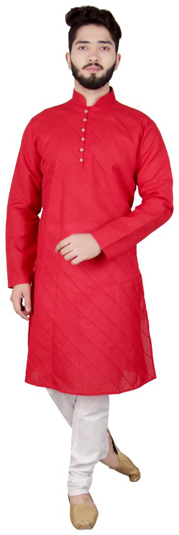 

SG RAJASAHAB Kurta Pyjama for Men - Maroon White