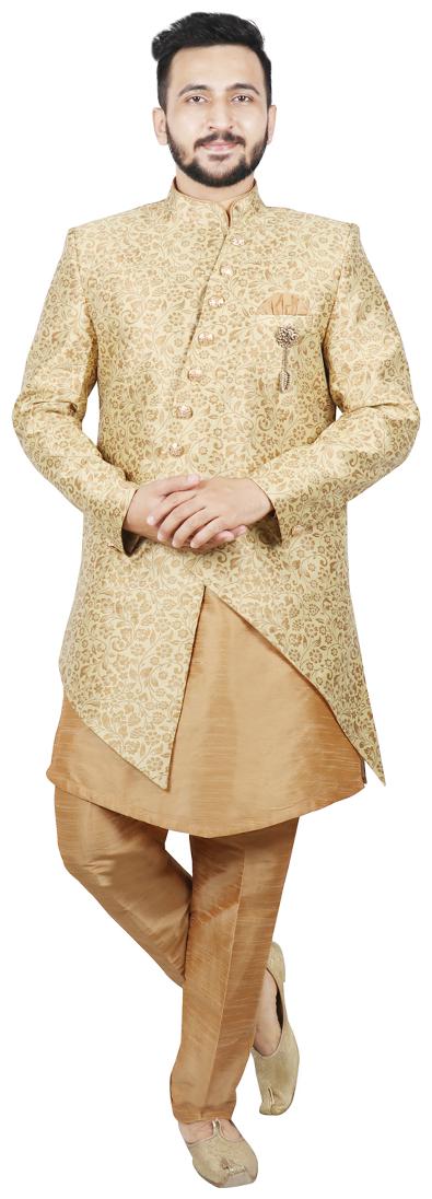 

SG RAJASAHAB Kurta pent with Indo For Men - Beige