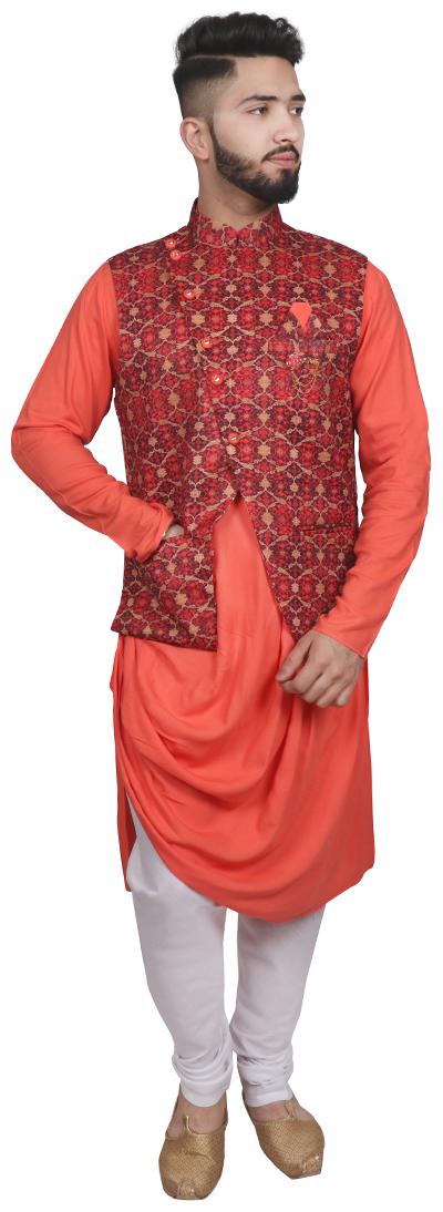 

SG RAJASAHAB Kurta Pyjama With Nehru Jacket For Men