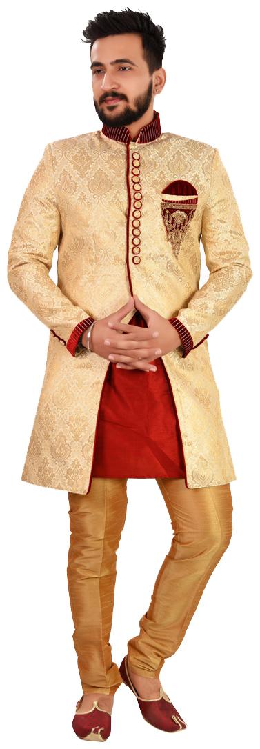 

SG RAJASAHAB Kurta Pyjama for Men - Beige