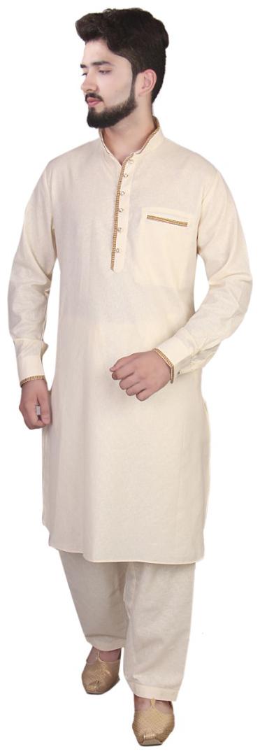 

SGLeeman Partywear Men s kurta Pajama Polyester Fabrics