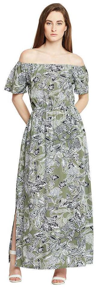 

Oxolloxo Green Solid A-line dress