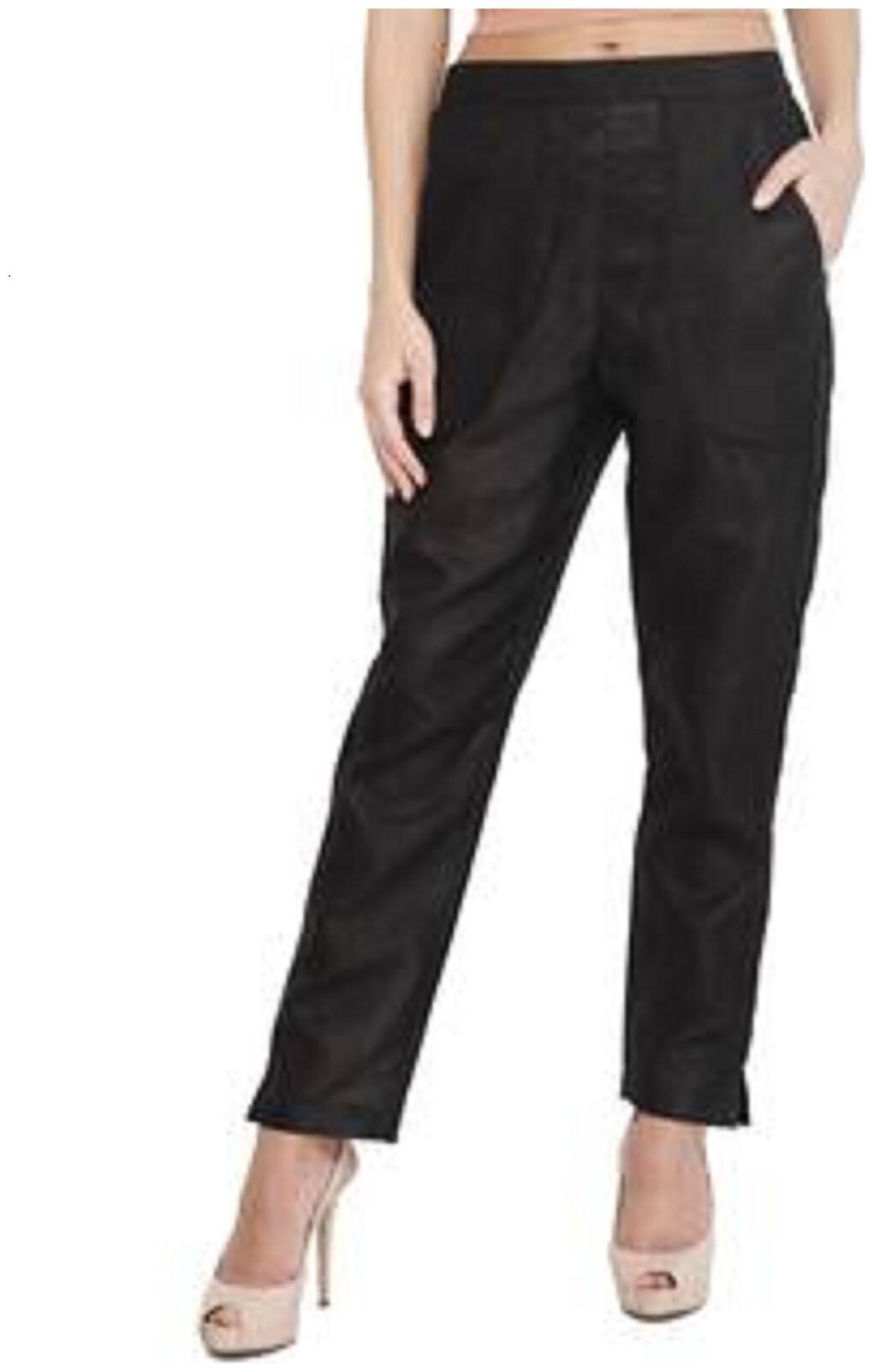 

SHARARAT NIGHTS Women Black Regular fit Bootcut pants