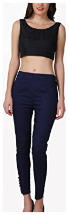 

SHARARAT NIGHTS Women Blue Slim fit Cigarette pants