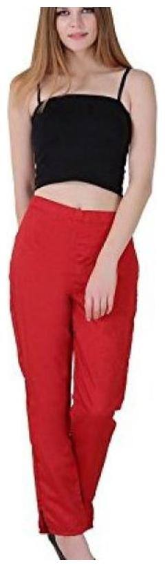 SHARARAT NIGHTS Women Red Slim fit Cigarette pants