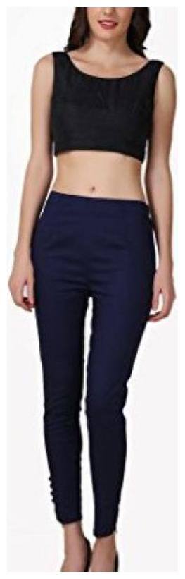SHARARAT NIGHTS Women Blue Slim fit Cigarette pants
