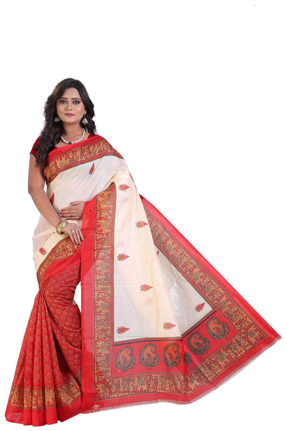 

Sharda Creation Multicolour Silk Saree