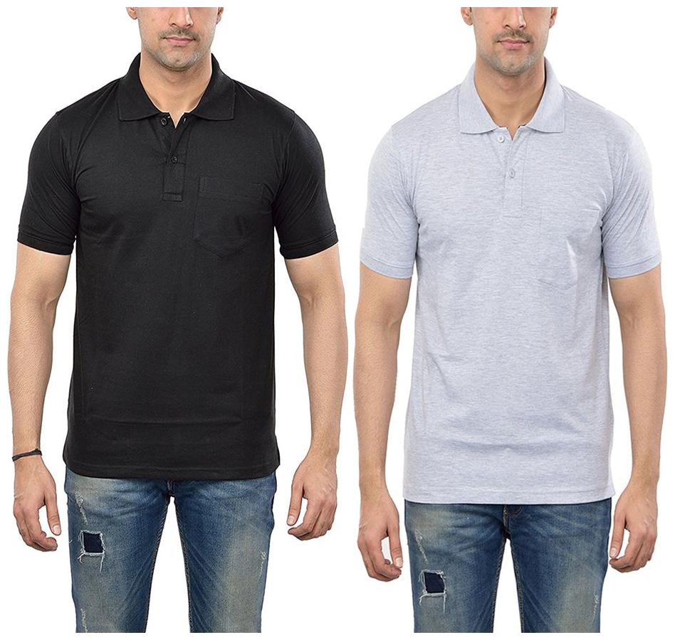 

SHARE Men Multi Regular fit Cotton Polo collar T-Shirt - Pack Of 1