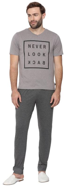 Night Suit For Men S Nightsuits Online At Best Price Sharktribe Blended Top And Bottom Set Night Suit Grey