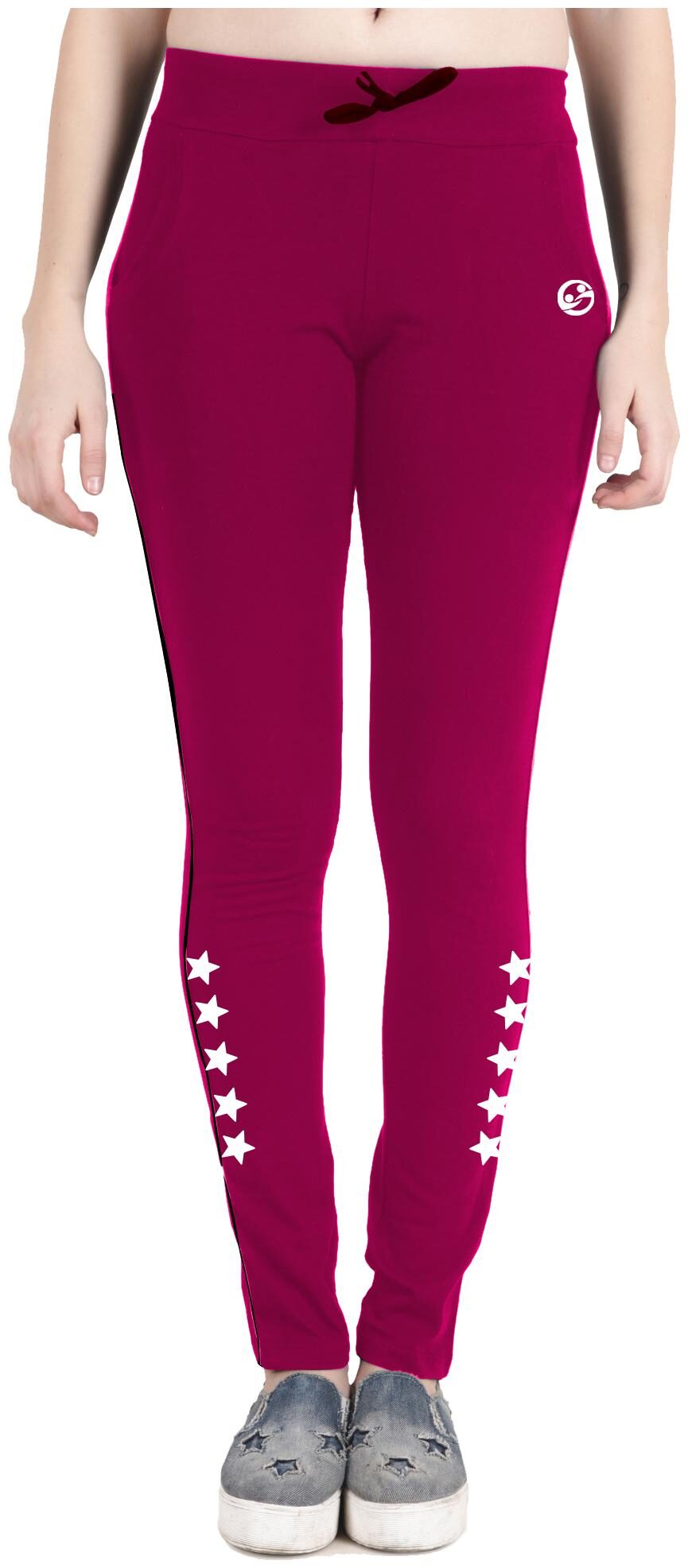 

Shellocks Women Regular fit Cotton Solid Track pants - Purple