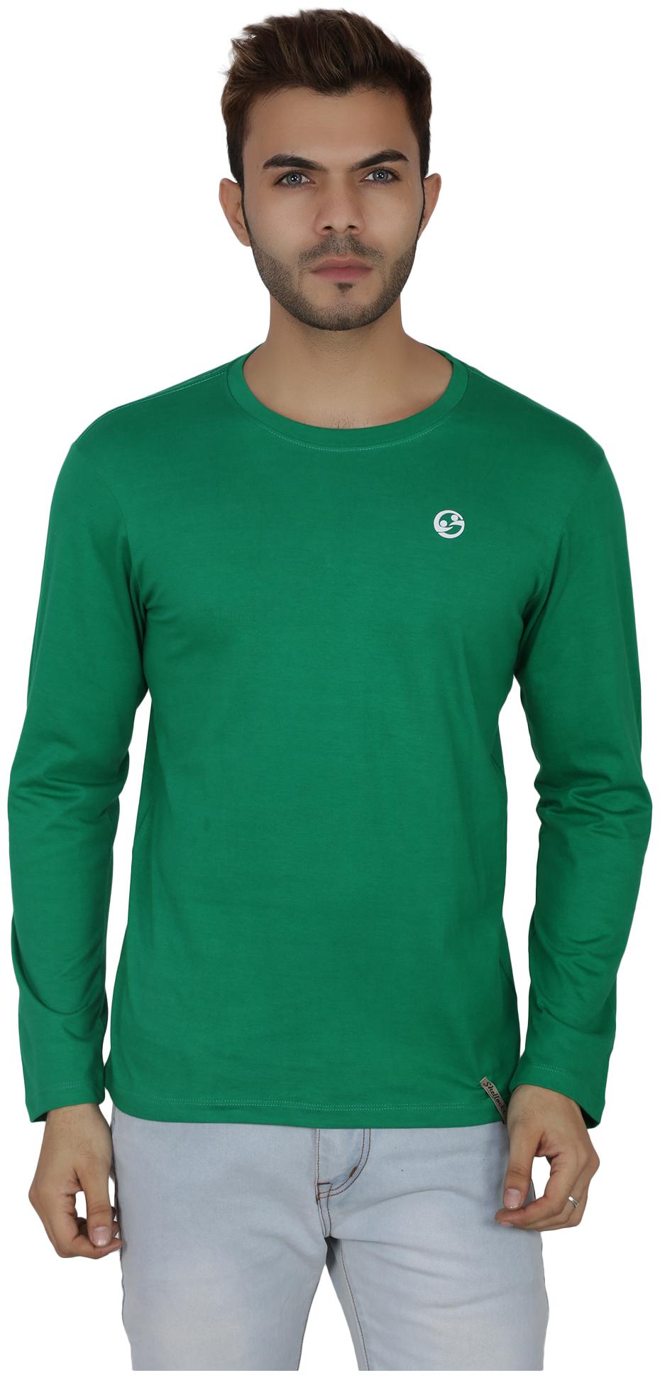 

Shellocks Men Green Regular fit Cotton Round neck T-Shirt - Pack Of 1