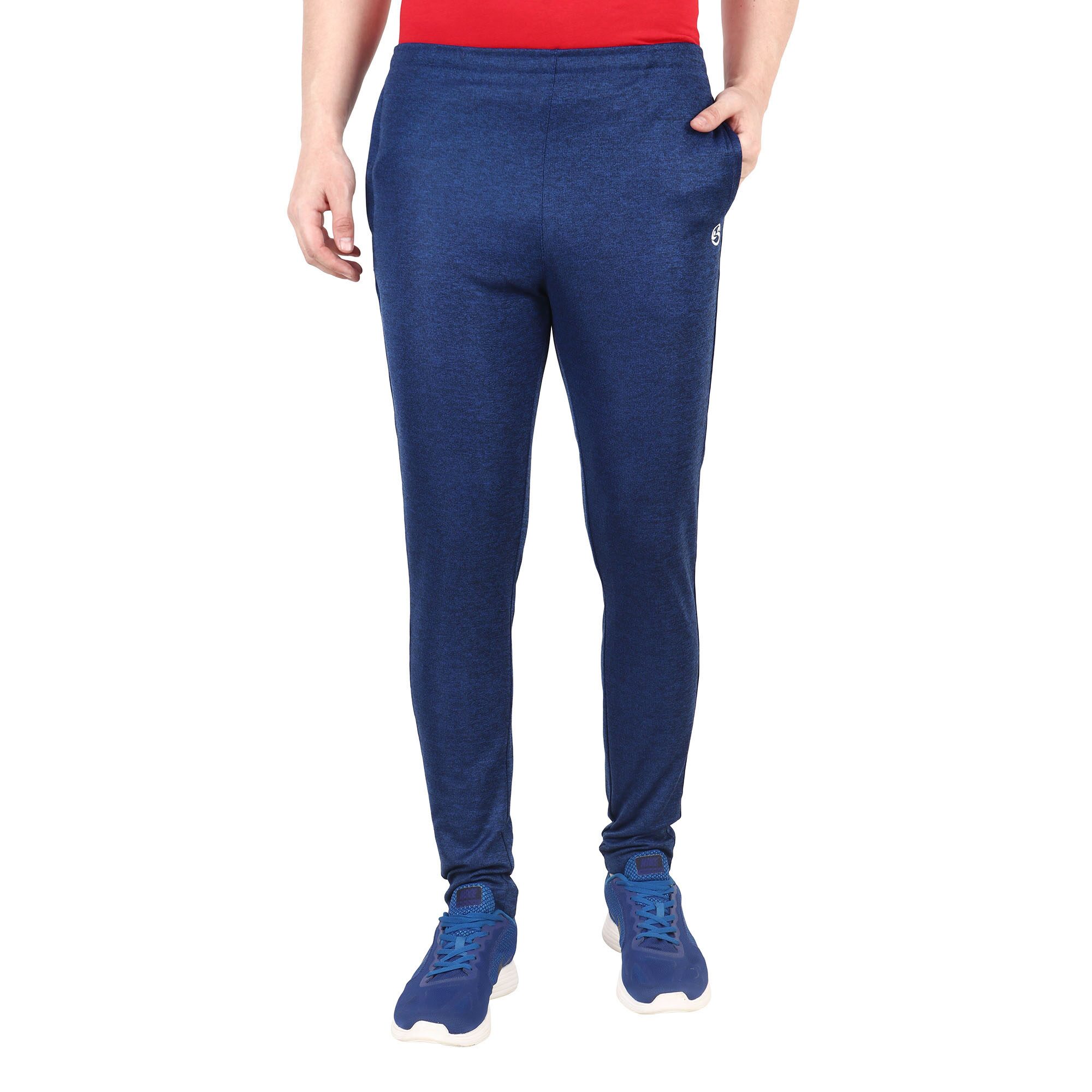 

Shellocks Men Blue Solid Regular fit Track pants