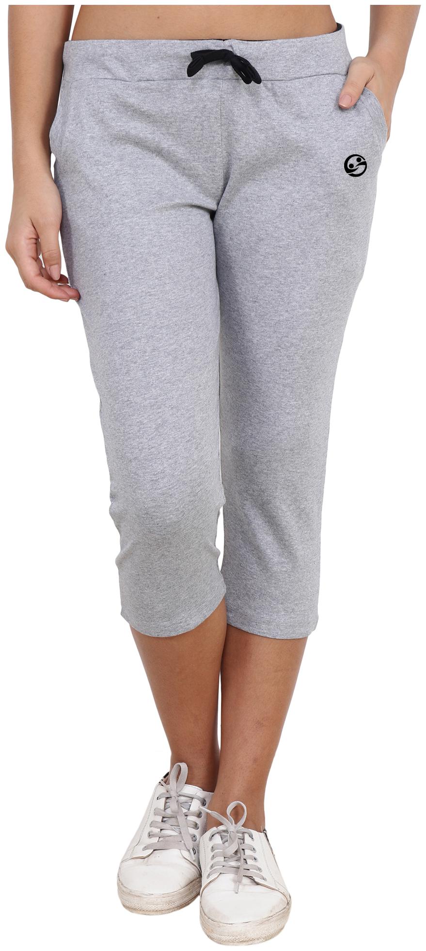 

Shellocks Women Solid Regular capri - Grey