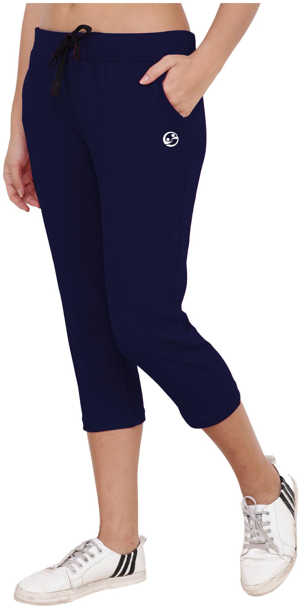 

Shellocks Women Solid Regular capri - Blue