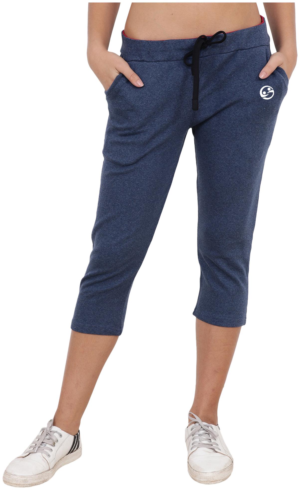 

Shellocks Women Solid Regular capri - Blue
