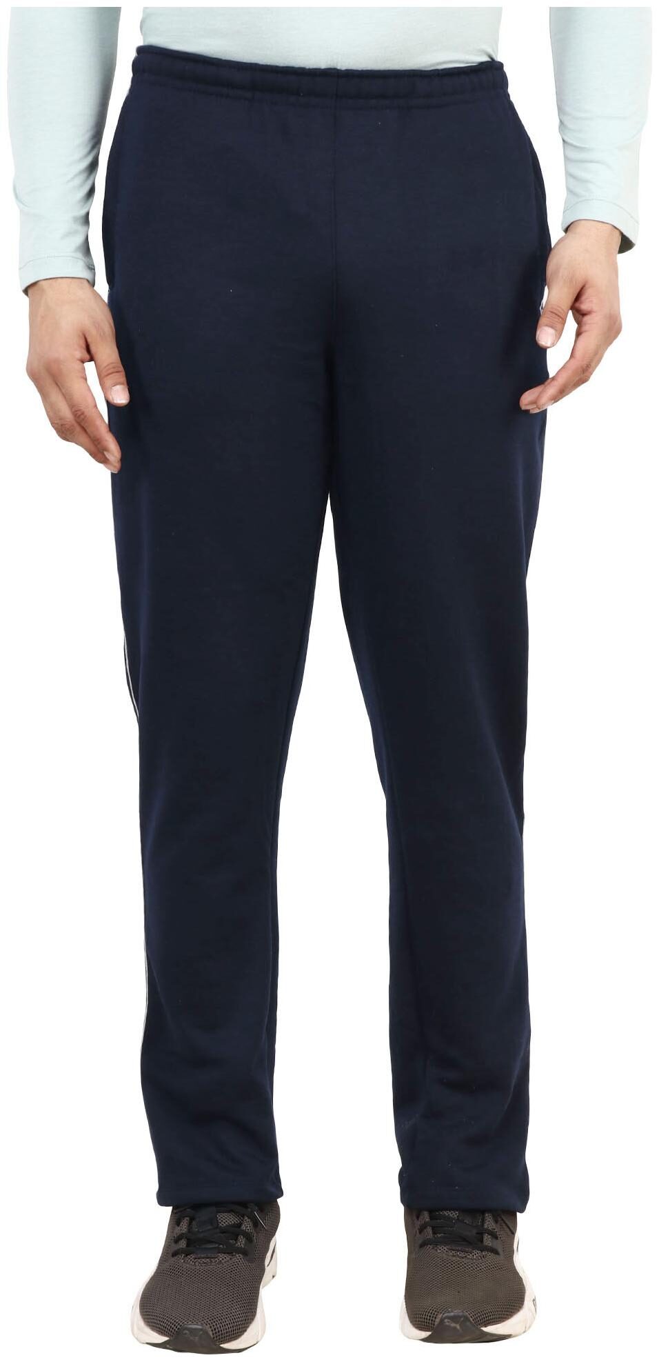 

Shellocks Men Navy blue Solid Regular fit Track pants