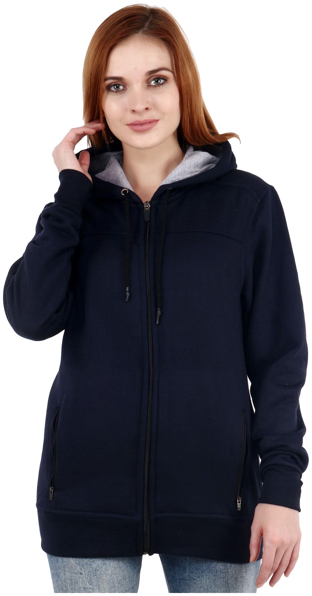 

Shellocks Women Solid Sweatshirt - Blue