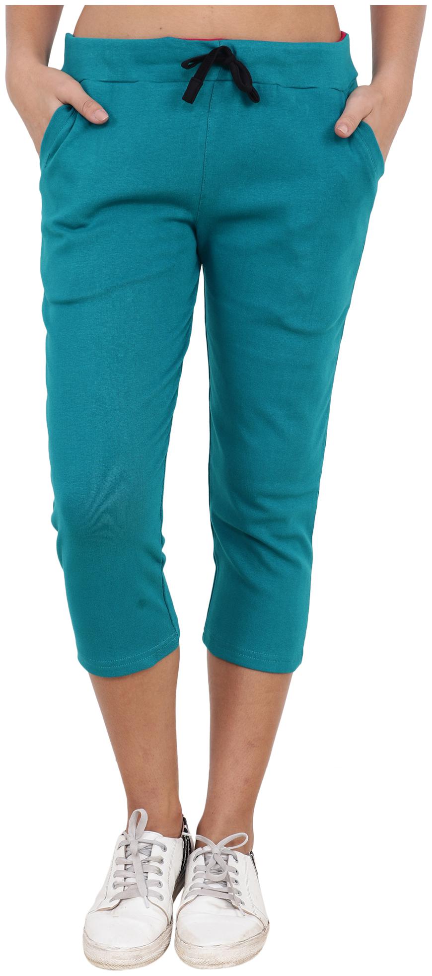 

Shellocks Women Solid Regular capri - Blue