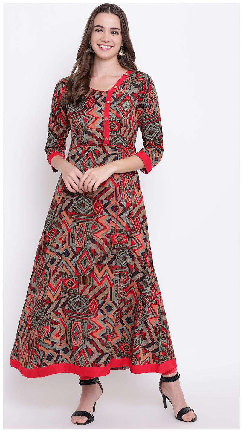 

Sheryl Printed Side Slit Kurta Multi color