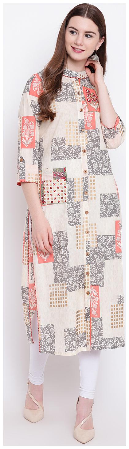 

SHERYL Women Multi Printed Straight Kurta