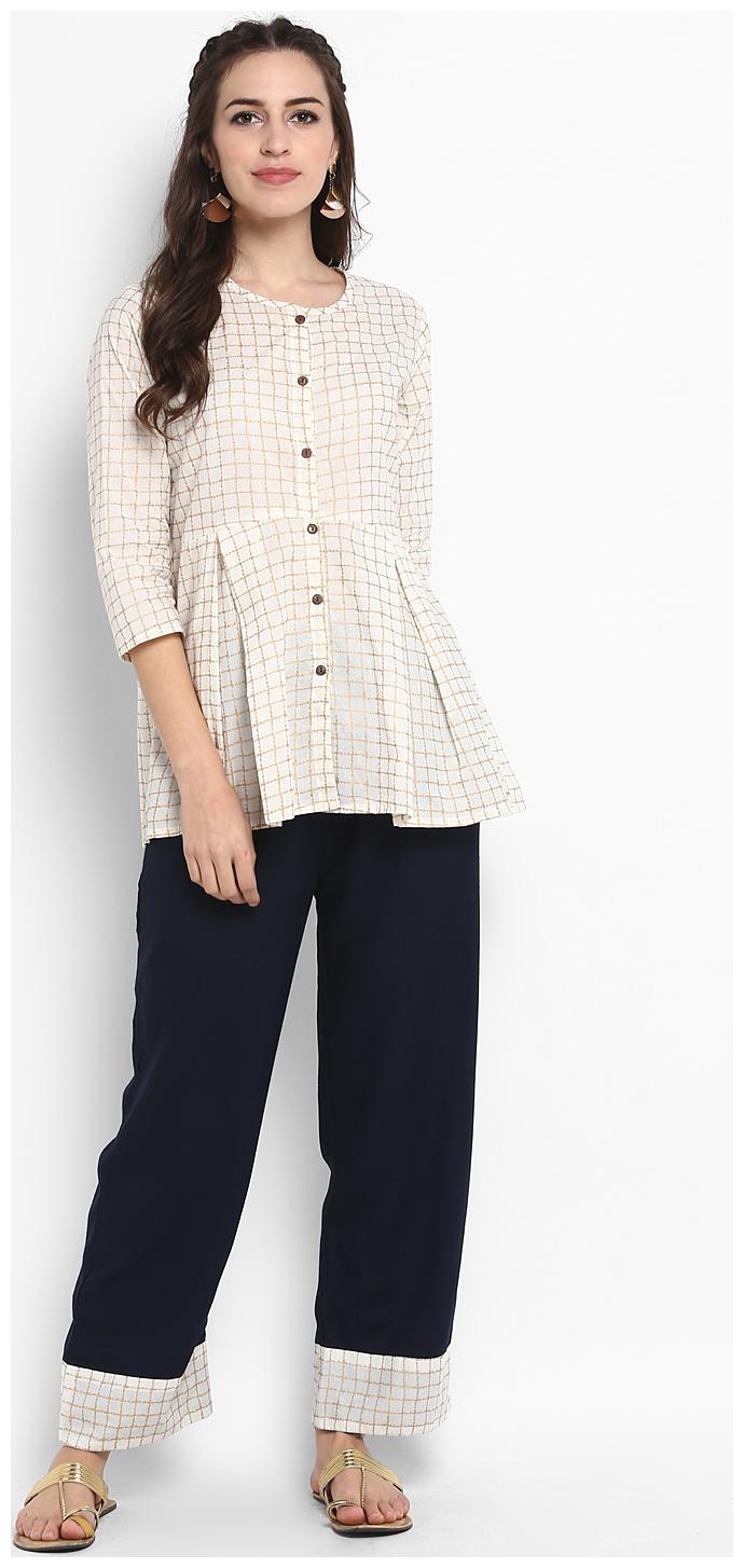 

SHERYL Women Printed Kurta Off White