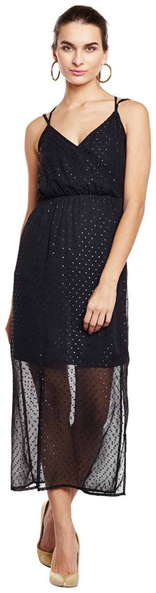 

Oxolloxo Black Printed Bodycon dress