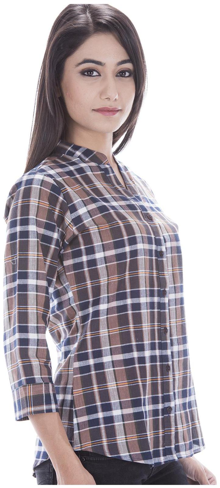 

Amadore Women Multi Checked Regular Fit Shirt