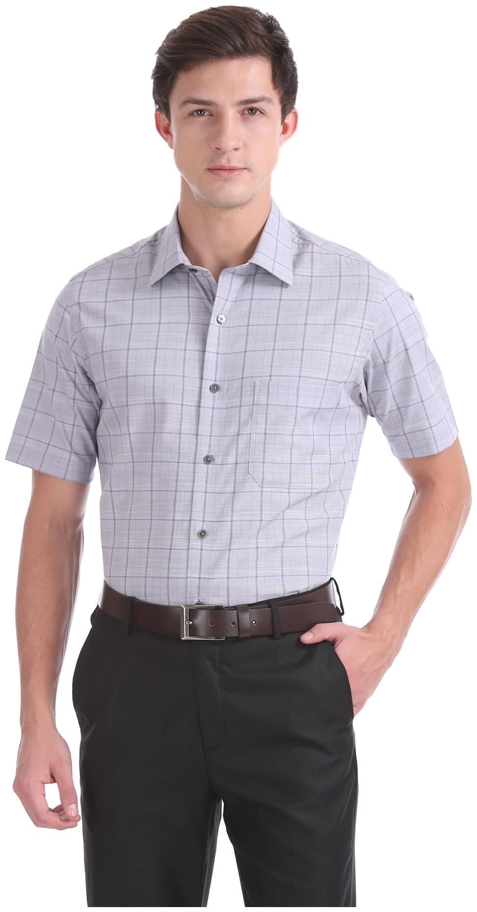 

Arrow Men Regular fit Formal Shirt - Grey