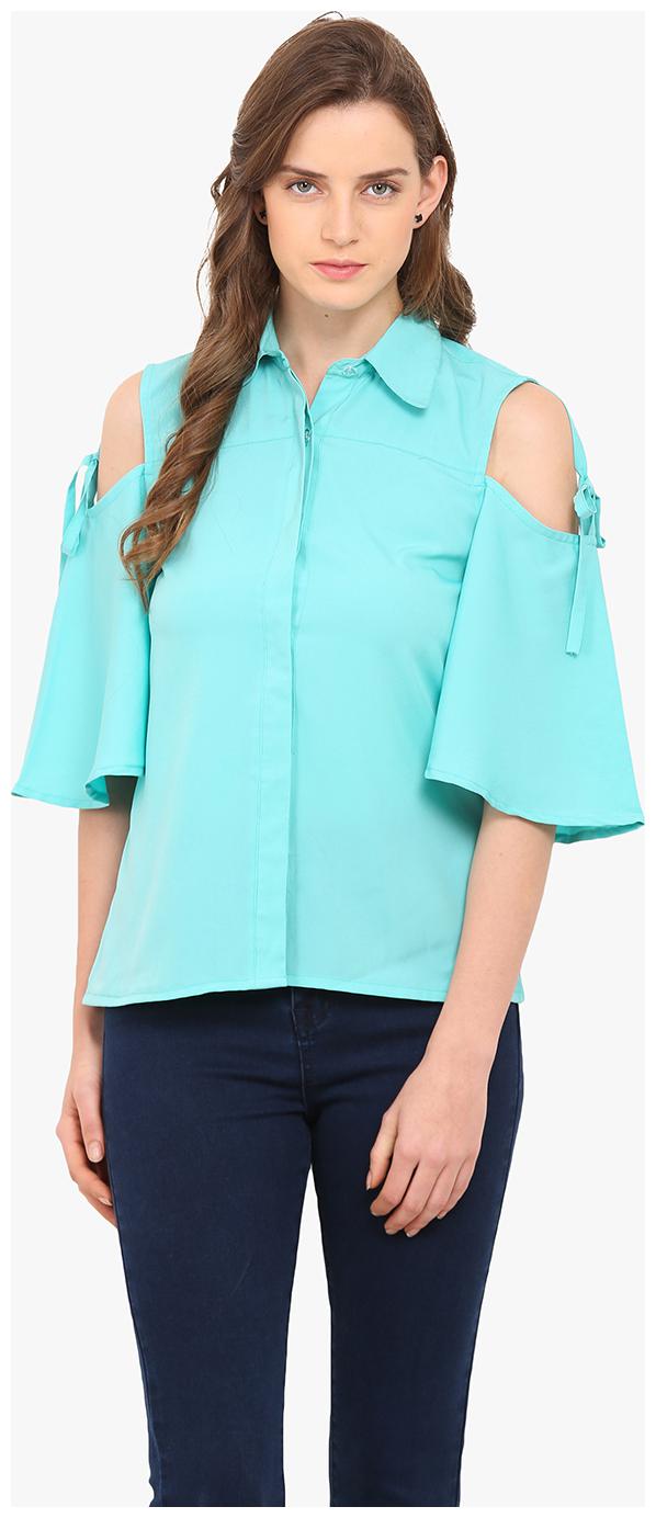 

Trend Arrest Women Printed Regular top - Blue