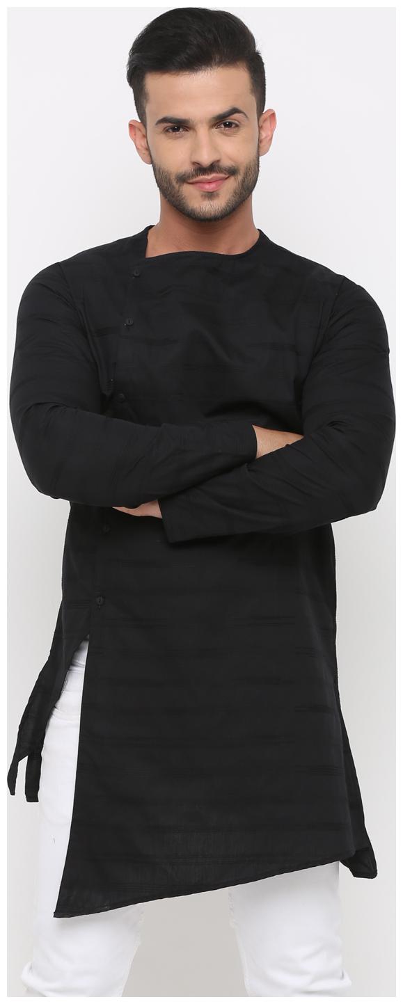 

Show off Men Black Regular Fit Kurta
