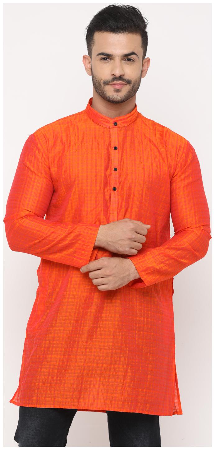 

Show off Men Orange Regular Fit Kurta