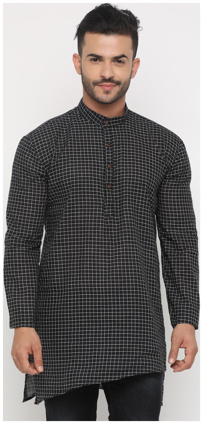 

Show off Men Black Regular Fit Kurta