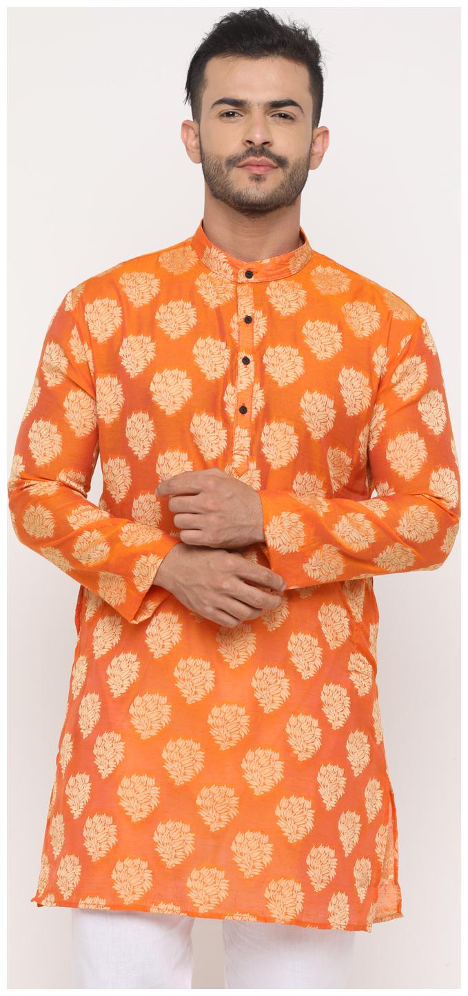 

Show off Men Orange Regular Fit Kurta