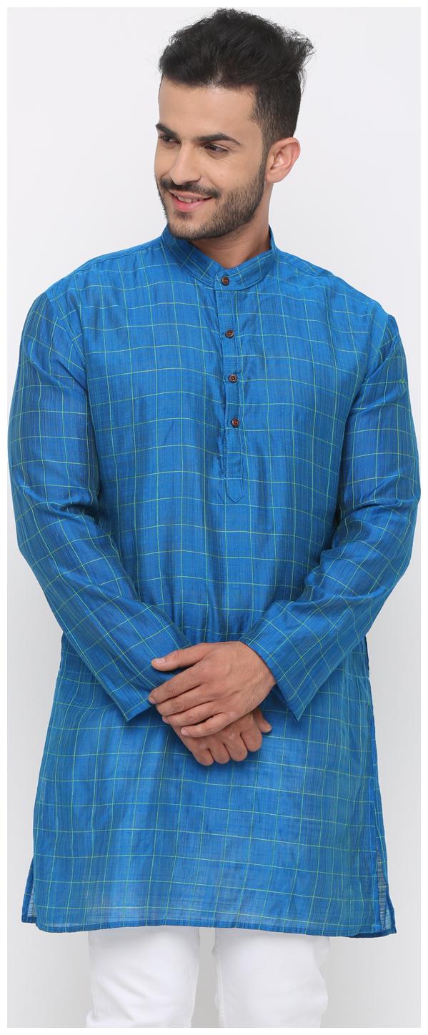 

Show off Men Blue Regular Fit Kurta
