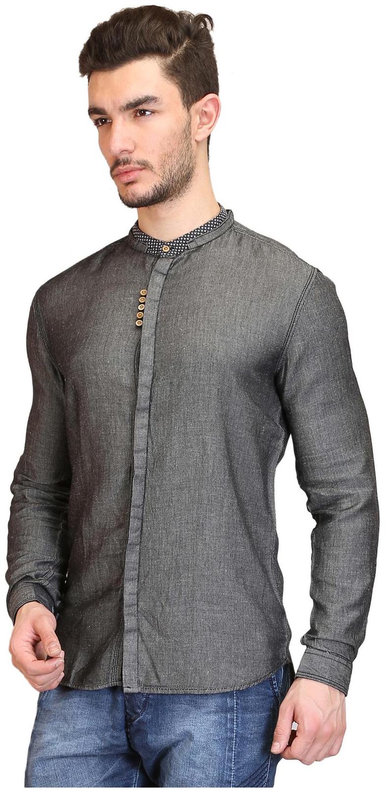 

Showoff Black Cotton Shirt
